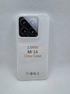 Прозрачный силиконовый чехол 2 мм. для Xiaomi Mi 14 2122008412 фото