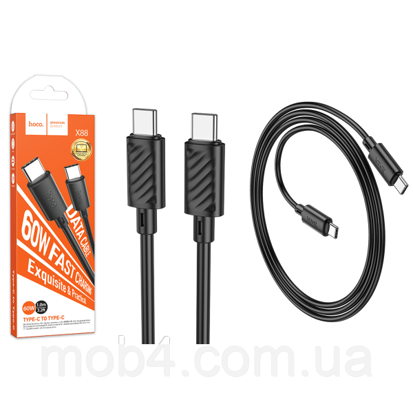 Кабель Hoco X88 Type-C to Type-C 60W 1м 3A 2833049808 фото