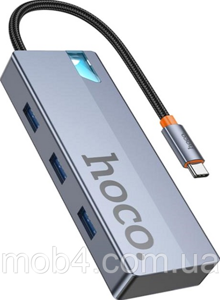 Мультифункциональный USB-C хаб HOCO HB50 5-in-1: HDMI 4K + PD100W + USB 3.0&times;3 2828020085 фото