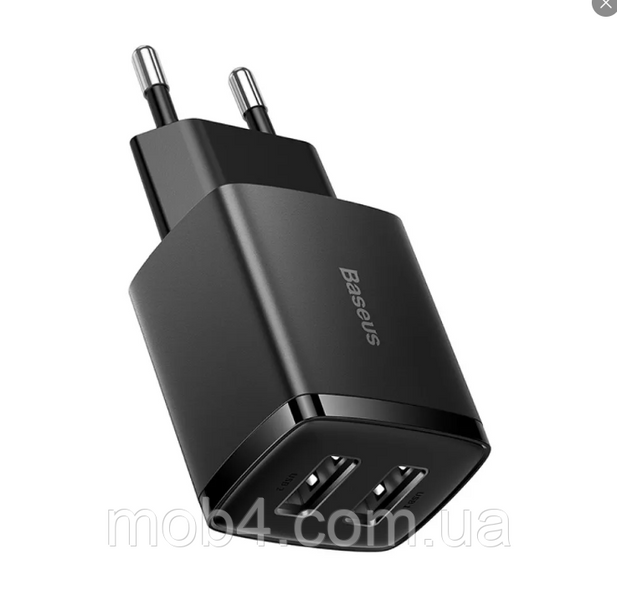 Сетевое зарядное устройство Baseus Compact Charger 2U 10.5W (2xUSB) 2847680195 фото