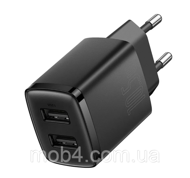 Сетевое зарядное устройство Baseus Compact Charger 2U 10.5W (2xUSB) 2847680195 фото