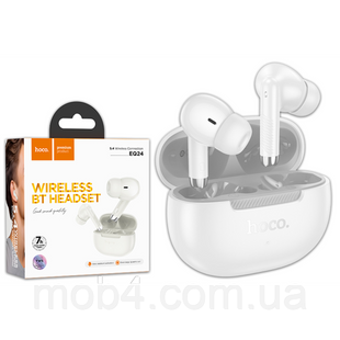 Бездротові навушники вакуумні HOCO EQ24 Estrella TWS Bluetooth 5.4 стерео гарнітура з мікрофоном Білі 3150648286 фото