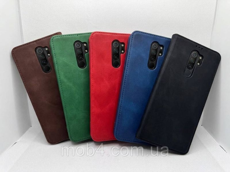 Книжка Leather Premium для Xiaomi Redmi 9 з захистом камери 3170407382 фото