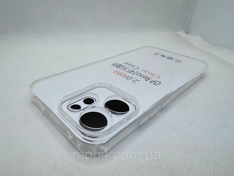 Прозорий силіконовий чохол 2 мм для Oppo Reno 14 F 5G / Reno 14 FS 2794074516 фото