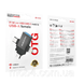 Переходник BOROFONE BV26D 3в1 iP / Type-C / Micro-USB male to USB female скоростной OTG адаптер для телефона Черный 3159549795 фото 10