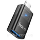 Переходник адаптер Hoco UA36B USB-A &rarr; Type-C (OTG, 3A, LED, прозрачный) 2828160362 фото 4