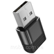 Переходник BOROFONE BV18 USB male to Type-C female скоростной адаптер для компьютера и зарядки с поддержкой OTG 3A Черный 3159571199 фото 4
