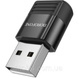 Переходник BOROFONE BV18 USB male to Type-C female скоростной адаптер для компьютера и зарядки с поддержкой OTG 3A Черный 3159571199 фото 3