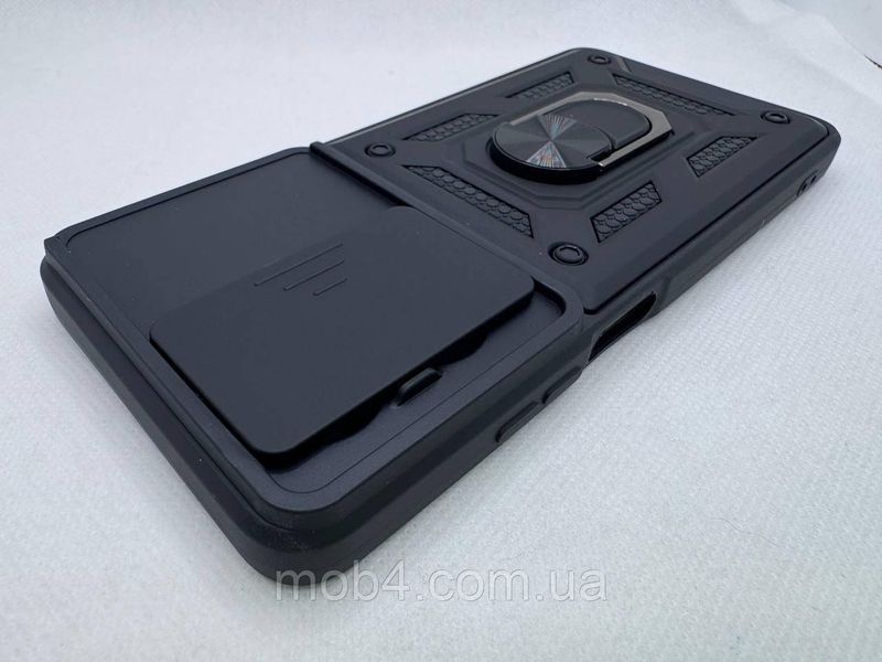 Протиударний чохол для Oppo A3x 5G / A3x 4G / A40 4G / A60 5G / A3 5G Антишок Шторка кільце Чорний 2539797656 фото