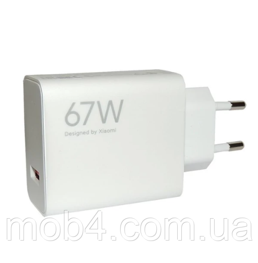 Сетевое зарядное устройство Xiaomi Power Adapter 67W PD с кабелем Type-C Белый 2705863552 фото