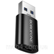 Перехідник BOROFONE BV26B USB male to Type-C female швидкісний адаптер для комп'ютера та зарядки з підтримкою DATA 3A Чорний 3159606367 фото 2