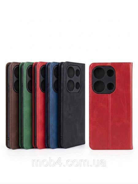 Книжка Leather Premium для Xiaomi Redmi Note 14S з захистом камери 3152933804 фото