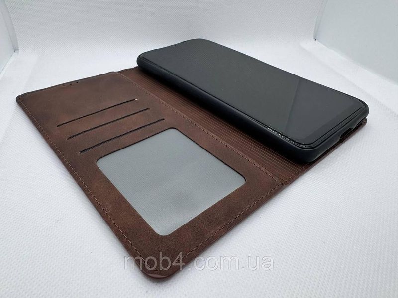 Книжка Leather Premium для Xiaomi Redmi Note 14S з захистом камери 3152933804 фото