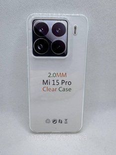 Прозорий силіконовий чохол 2 мм для Xiaomi Mi 15 Pro 2539811087 фото