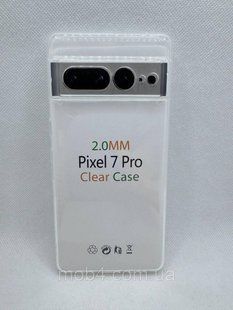 Прозорий силіконовий чохол 2 мм. для Google Pixel 7 Pro 2124943974 фото