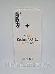 Прозрачный силиконовый чехол 2 мм. для Xiaomi Redmi Note 8 1482357308 фото