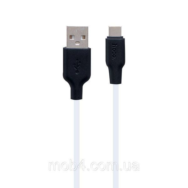 Силиконовый USB кабель Hoco X21 Plus Silicone Type-C, быстрая зарядка 3A, 1м 2835036456 фото