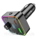 FM Модулятор HOCO E81 автомобильный трансмиттер Bluetooth 5.0 быстрая зарядка PD 30W + QC 3.0 с подсветкой Черный 3150875400 фото 5