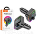 FM Модулятор HOCO E81 автомобильный трансмиттер Bluetooth 5.0 быстрая зарядка PD 30W + QC 3.0 с подсветкой Черный 3150875400 фото 1