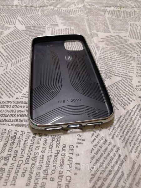 TPU Чохол Тканина Блискітки для Apple iPhone 11 чорний 1127081609 фото