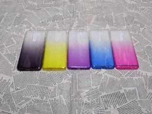 Силиконовый чехол Градиент для Xiaomi (Ксиоми) Redmi Note 8 Pro (Без блесток) 1074788711 фото