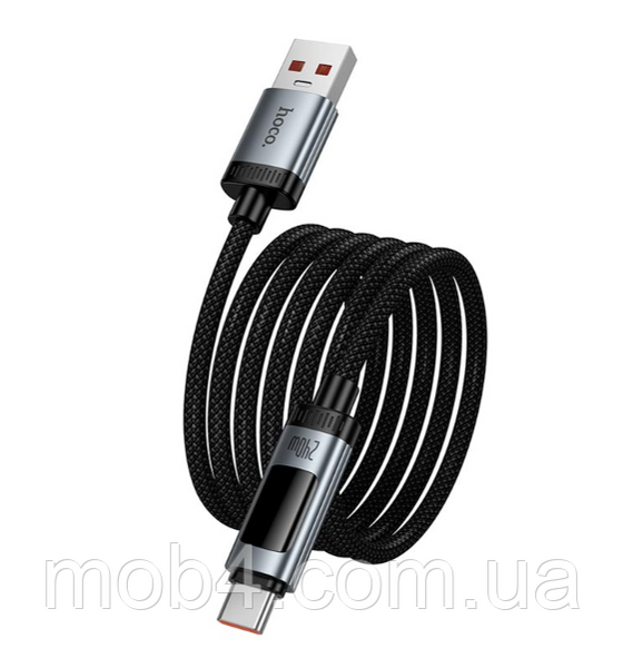 Кабель HOCO U148 Type-C 100W 5A 1.2м с дисплеем USB-A Fast Charge с LED дисплеем 2928969695 фото