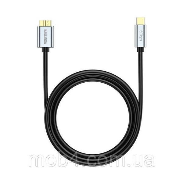 Дата-кабель Type-C | Micro USB 3.0 KAKUSIGA KSC-1528 (для HDD) 0.5 м - черный 2820783253 фото