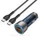 Автомобильное зарядное устройство для Hoco NZ8 |1USB/1Type-C, QC/PD, 43W/3A| с кабелем Type-C 1м 1817667109 фото 2