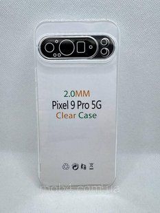 Прозорий силіконовий чохол 2 мм. для Google Pixel 9 Pro 2223891663 фото
