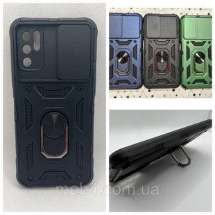 Противоударный чехол для Xiaomi Poco M3 Pro Антишок Шторка кольцо 1552305364 фото