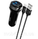 Автозарядка Hoco Z40 2 порти USB 2.4A + комплект кабель lightning 2836494701 фото 5
