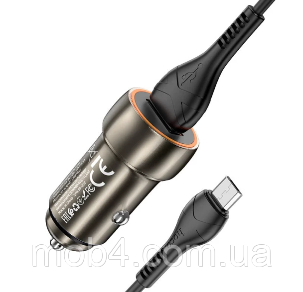 Hoco Z46 автомобільна зарядка 18W з кабелем Micro-USB 2836526540 фото