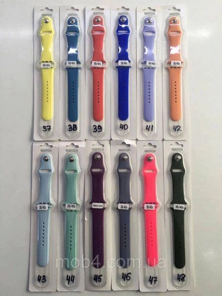 Ремінець Silicone Classic для Apple Watch (s-m, m-l) 38-40 mm 1569531693 фото