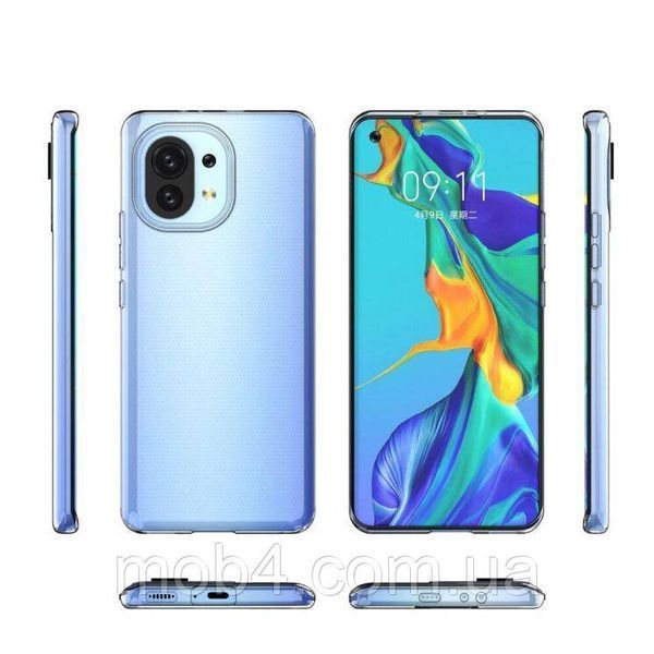 Ультратонкий чохол для Xiaomi (Ксиоми) Mi 11 прозорий 1385957175 фото