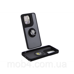 Противоударный чехол Спорт с кольцом под магнитный держатель для Motorola Edge 50 Neo 5G / S50 5G Черный 3053621561 фото
