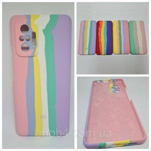 Чехол накладка Silicone Case Радуга для Xiaomi Redmi Note 10 Pro 1489009992 фото