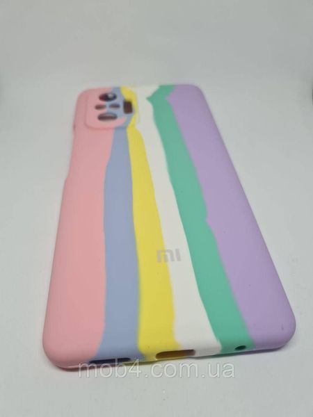 Чехол накладка Silicone Case Радуга для Xiaomi Redmi Note 10 Pro 1489009992 фото