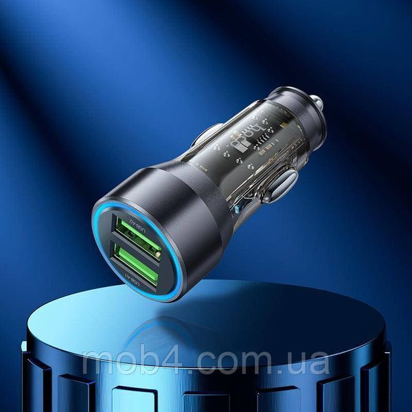 Зарядное устройство в авто Hoco NZ12 36W (2xUSB) + кабель Type-C 2836635254 фото