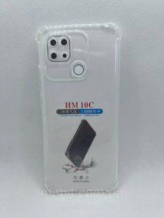 Противоударный прозрачный чехол для Xiaomi POCO C40 с усиленными углами 1672125782 фото