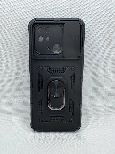 Протиударний чохол для Xiaomi Poco C40 Антишок Шторка кільце 1863350069 фото