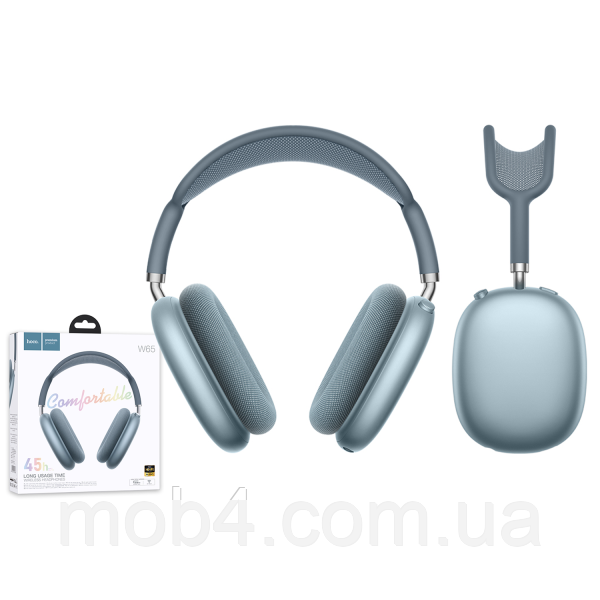 Бездротові навушники повнорозмірні HOCO W65 Happy Bluetooth 5.4 стерео гарнітура з мікрофоном та автономністю до 45 годин 3151566534 фото