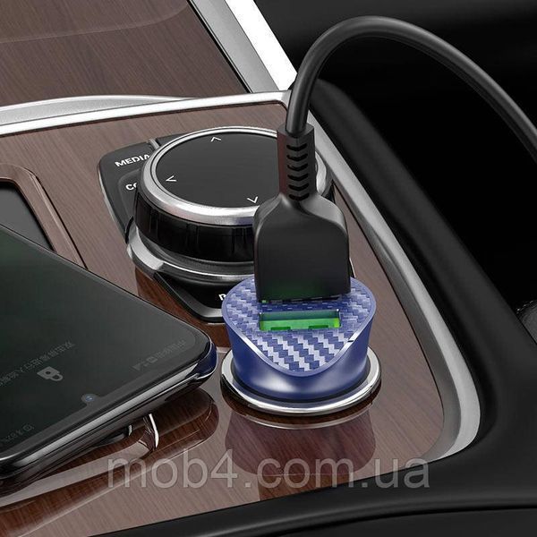 Швидка автозарядка Hoco Z39 (2 USB, 18W, QC/FCP/AFC) + кабель 1м lightning 2836669042 фото