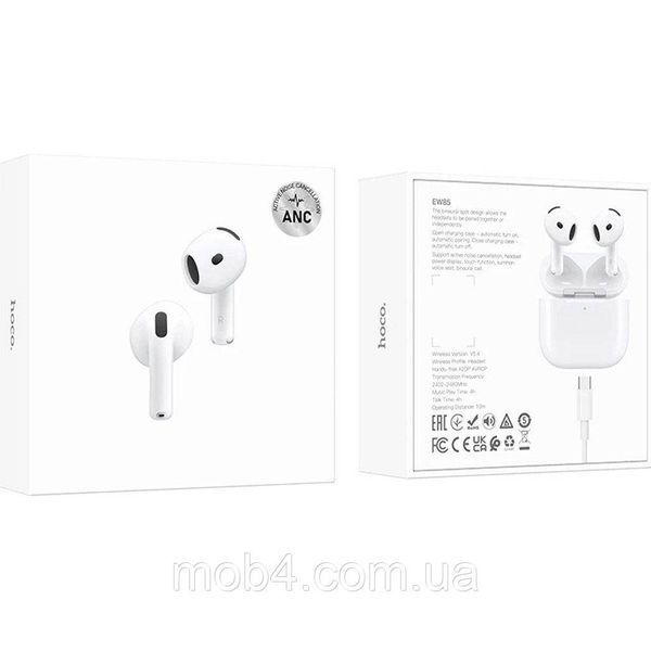 Беспроводные Bluetooth наушники HOCO EW85 с кейсом, сенсорное управление Белый 2730793067 фото