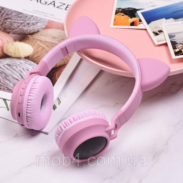 Детские беспроводные Bluetooth наушники HOCO W27 CAT EAR Wireless headphonс ушками Кошки, с подсветкой 2730797731 фото