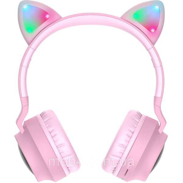 Детские беспроводные Bluetooth наушники HOCO W27 CAT EAR Wireless headphonс ушками Кошки, с подсветкой 2730797731 фото