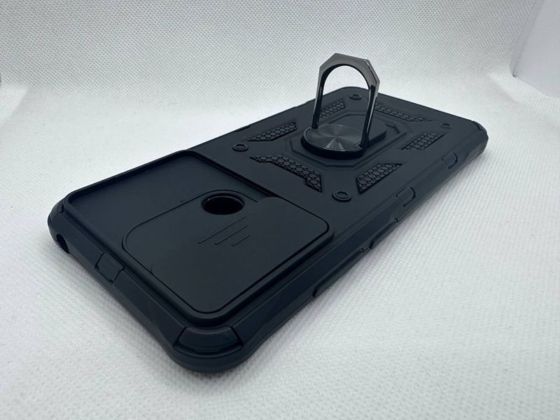 Протиударний чохол для Xiaomi Redmi 12C Антишок Шторка кільце 1864198545 фото