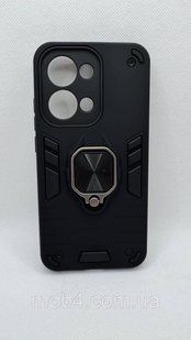 Противоударний чохол Armor Ring з підставкою під магнітний держак для Oppo Reno 13 5G Чорний 2884402199 фото