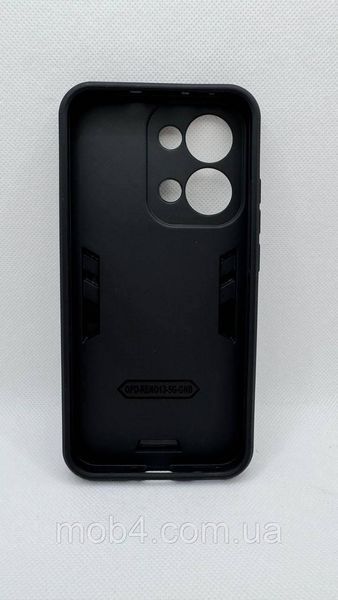 Противоударний чохол Armor Ring з підставкою під магнітний держак для Oppo Reno 13 5G Чорний 2884402199 фото