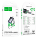 Переходник HOCO UA46 Victory iP male to USB female скоростной OTG адаптер для iPhone и iPad с LED индикатором Серый 3152283748 фото 9