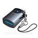 Переходник HOCO UA46 Victory iP male to USB female скоростной OTG адаптер для iPhone и iPad с LED индикатором Серый 3152283748 фото 6